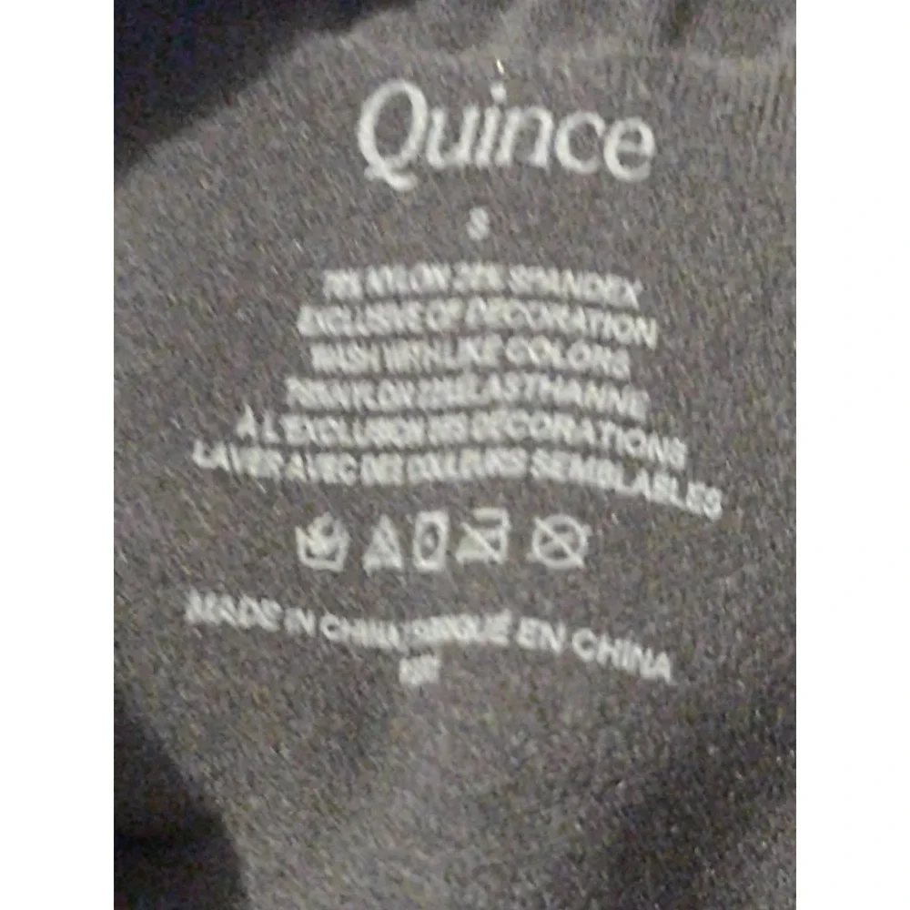 Quince Sculpting Bodysuit Black Shapewear Snap Closure Size S NWT